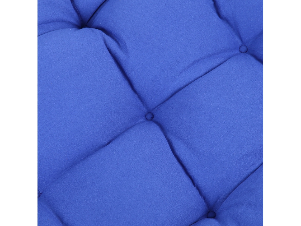 Cojin Longo para Cadeira de Balanço Poltrona Jardim Plegável 48x155x8cm Confortável | S/MARCA