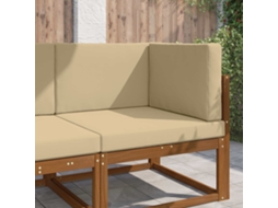 Vidaxl Almofada Para Sofá Externo Poliéster Bege 80 X 80 Cm