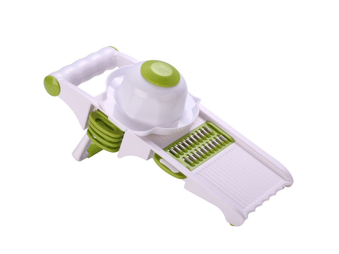 Ferramenta Fatiador e Ralador Combinação Cortador de Legumes-Cortador Verde Branco para Cozinha Legumes Ou Frutas Julienne Cenou UISAVE