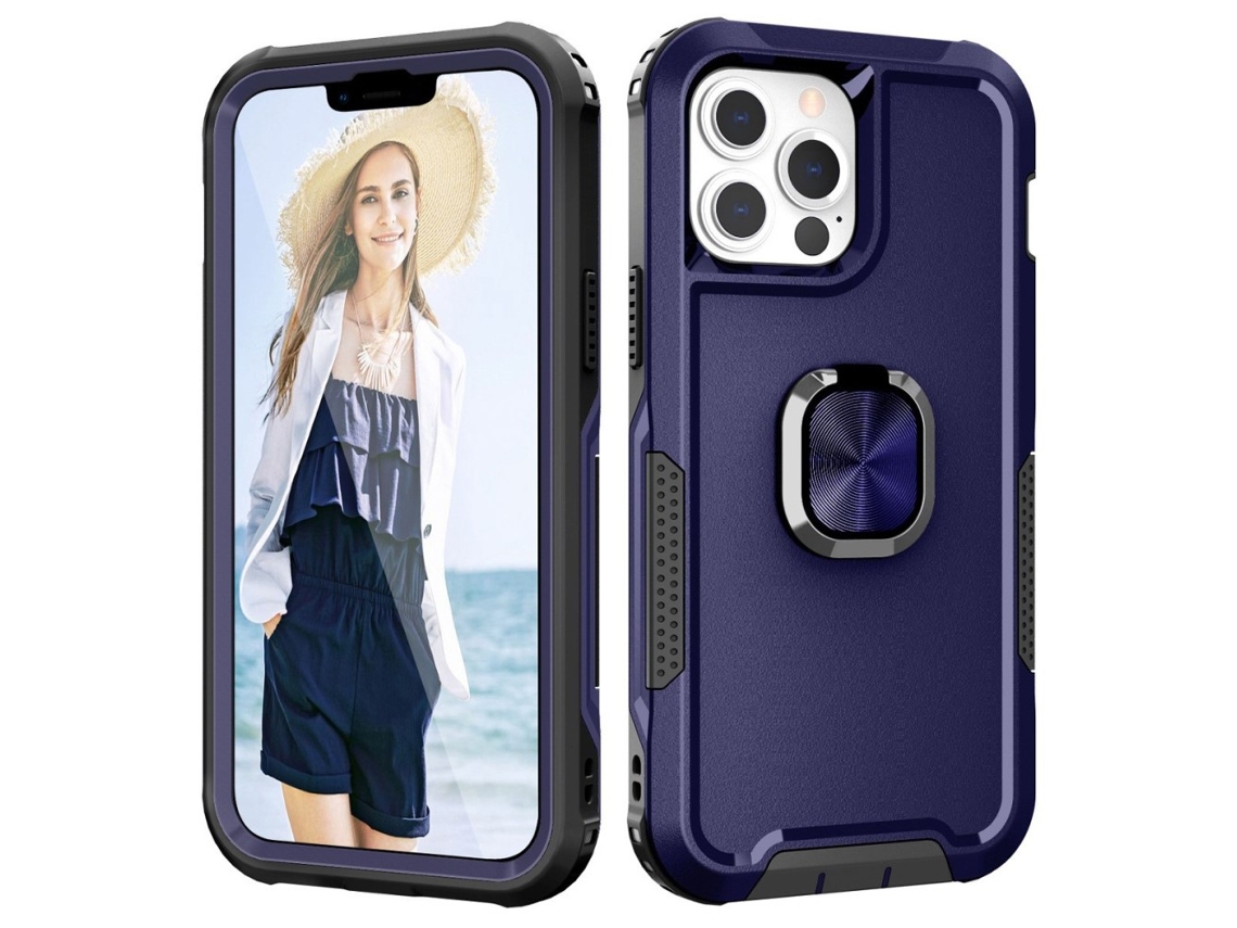 Suporte Casa Inch Marinho Para Iphone 13 Pro Max Silicone Azul