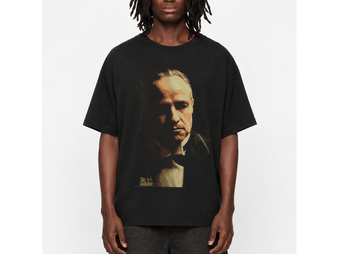 Rockinstone Godfather Splatter Black Adult T-shirt Size:xxxl
