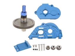 Mali capa de Caixa de Engrenagens de Alumínio com Engrenagens para Carro Rc Arrma Senton Granite Typhon 1/10 Azul Escuro
