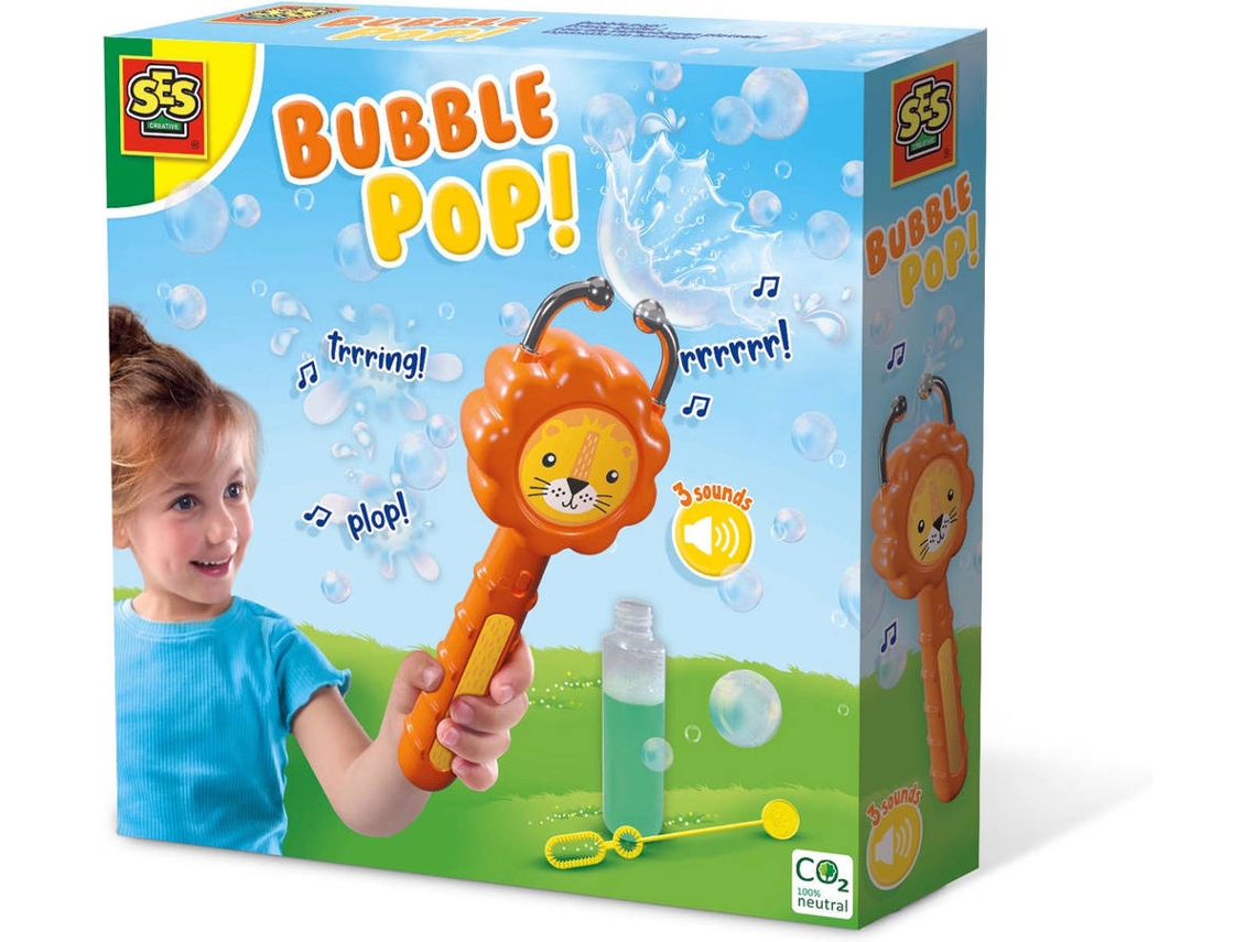 Jogo Ar Livre SES Bolas de Sabão Bubble Pop Leao C/Sons (Idade Minima: 5 anos)