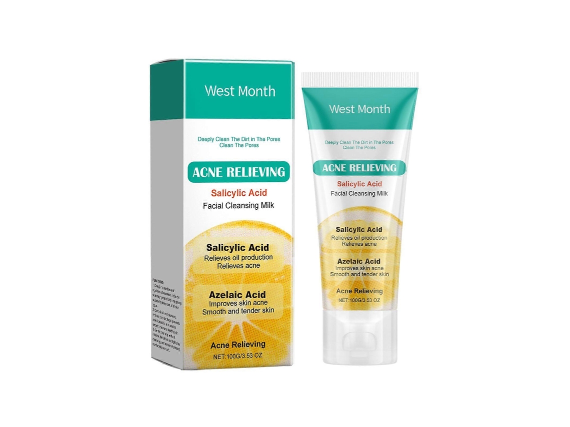 Sabonete Facial Com Ácido Salicílico Para Acne: Controla A Oleosidade, Hidrata E Acalma, Deixando A Pele Limpa E Macia - 100g