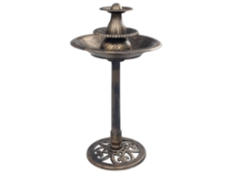Banheira para Pássaros com Fonte 50x91 cm Plástico Bronze MAISON EXCLUSIVE