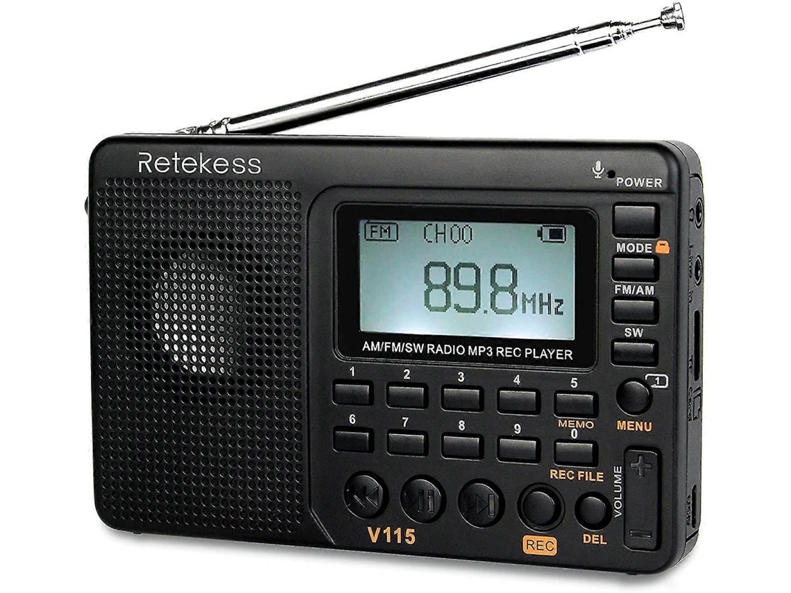 Rádio Digital Am Fm, Rádios Portáteis De Ondas Curtas, Rádio Digital Recarregável Olysi Shop