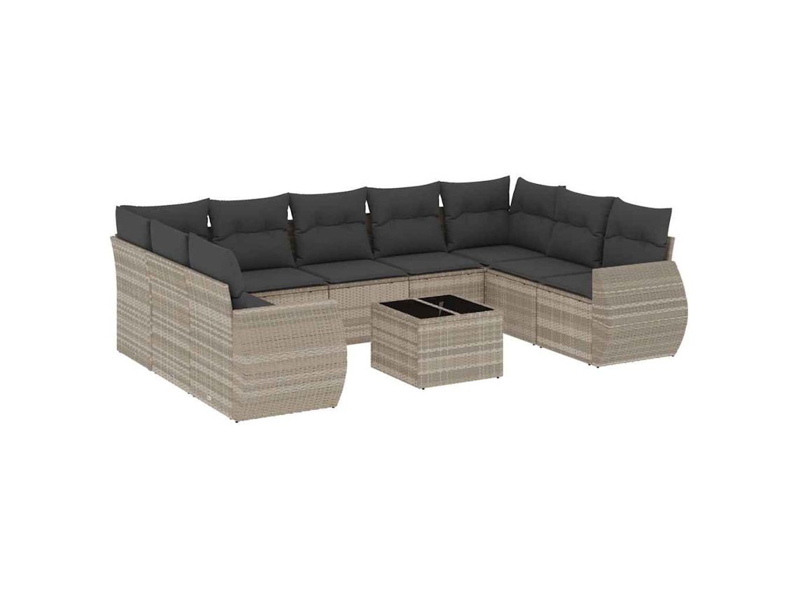 Garden Sofa Set, Garden Sofa Sets Vidaxl Cinzeto Rattan / Vime (n/a)