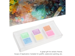 Set De Pintura Acuarela Com 6 Cores Brilhantes, Boa Transparência E Difusão - Ferramentas De Pintura Para Graffitimacarons