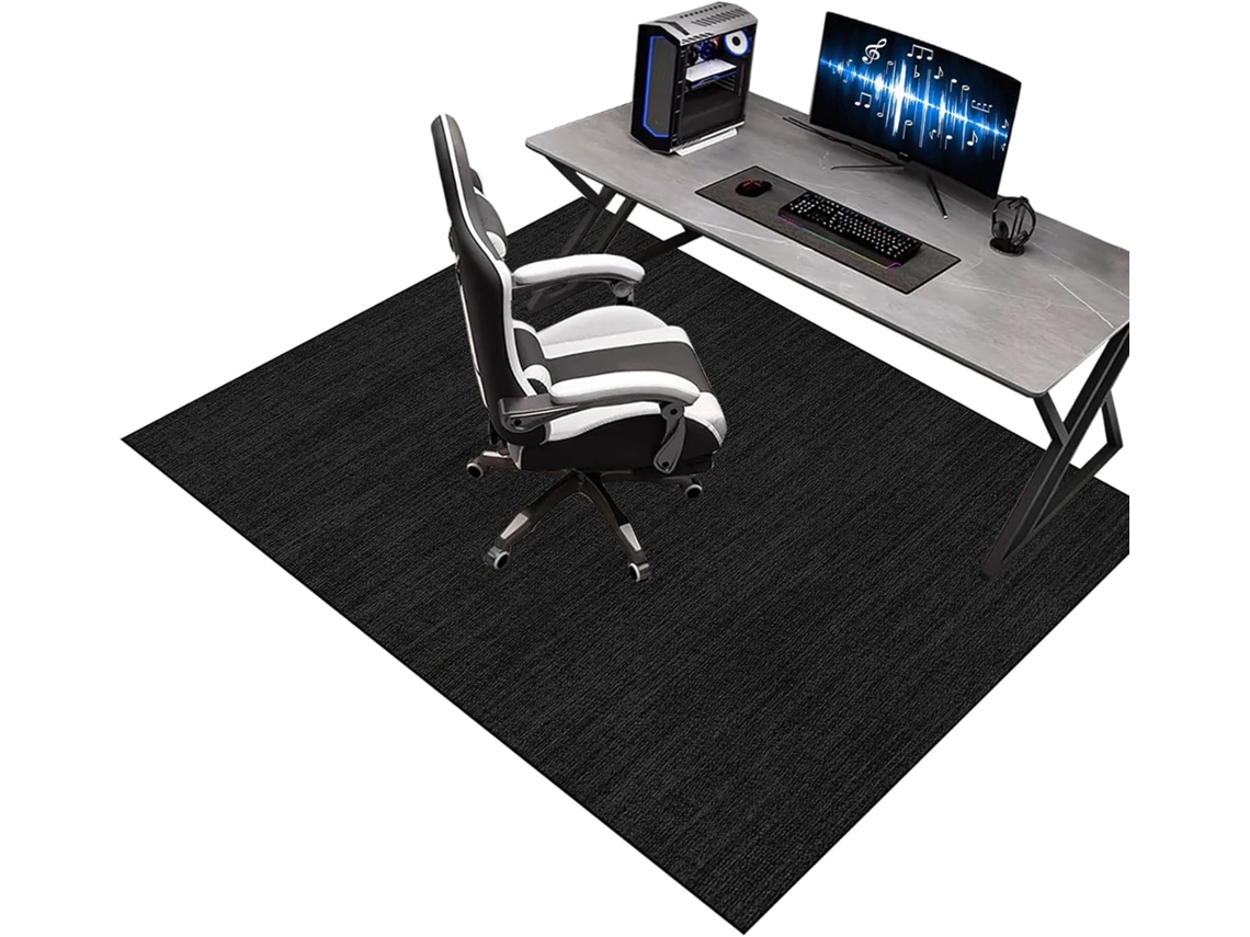 Tapete Cadeira Gamer Escritório Protetor Piso Antiderrapante 60 X 90 Cm Madeira (60 Cm),