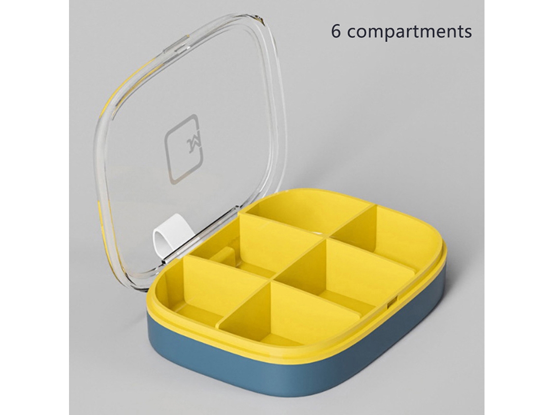 Porta Comprimidos Com 4/6 Compartimentos Para Medicamentos, Ideal Viagens De 7 Dias, Perfeito Guardar Comprimidos E Vitaminas. Aquaforge