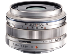 Objetiva OLYMPUS M.Zuiko Digital 17mm 1:1.8 (Encaixe: Micro 4/3 - Abertura: f/22 - f/1.8)