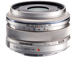 Objetiva OLYMPUS M.Zuiko Digital 17mm 1:1.8 (Encaixe: Micro 4/3 - Abertura: f/22 - f/1.8) — Abertura: f/22 - f/1.8