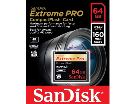 cartao EXTREME PRO CF 64GB 160MB seg