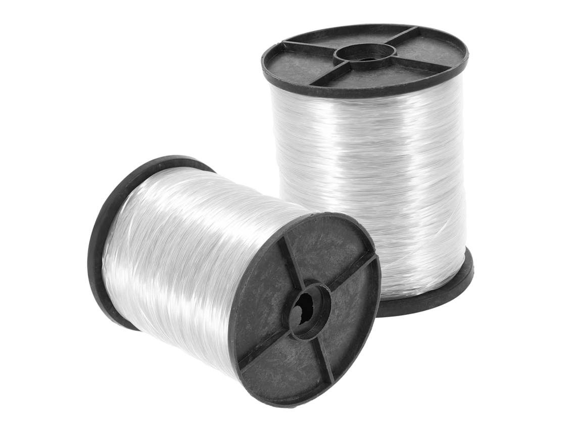 Toyvian 2 rolos de Fio Invisível para Pendurar, Ideal para Pesca e Decoração ou Natal