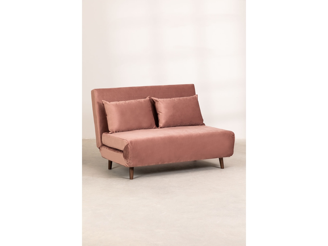SofÃ Â¡Cama SKLUM 2 Lugares Elen (80x120x90 cm 42 cm Veludo) Worten.pt