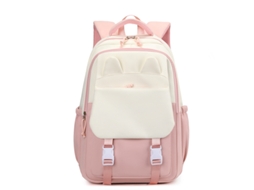 Mochila Rosa Simples De Estudante