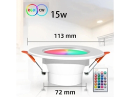Luminária De Teto Led Inteligente Graffiti Com Bluetooth, Redonda/retangular, 15w, Compatível Com Aplicativo.