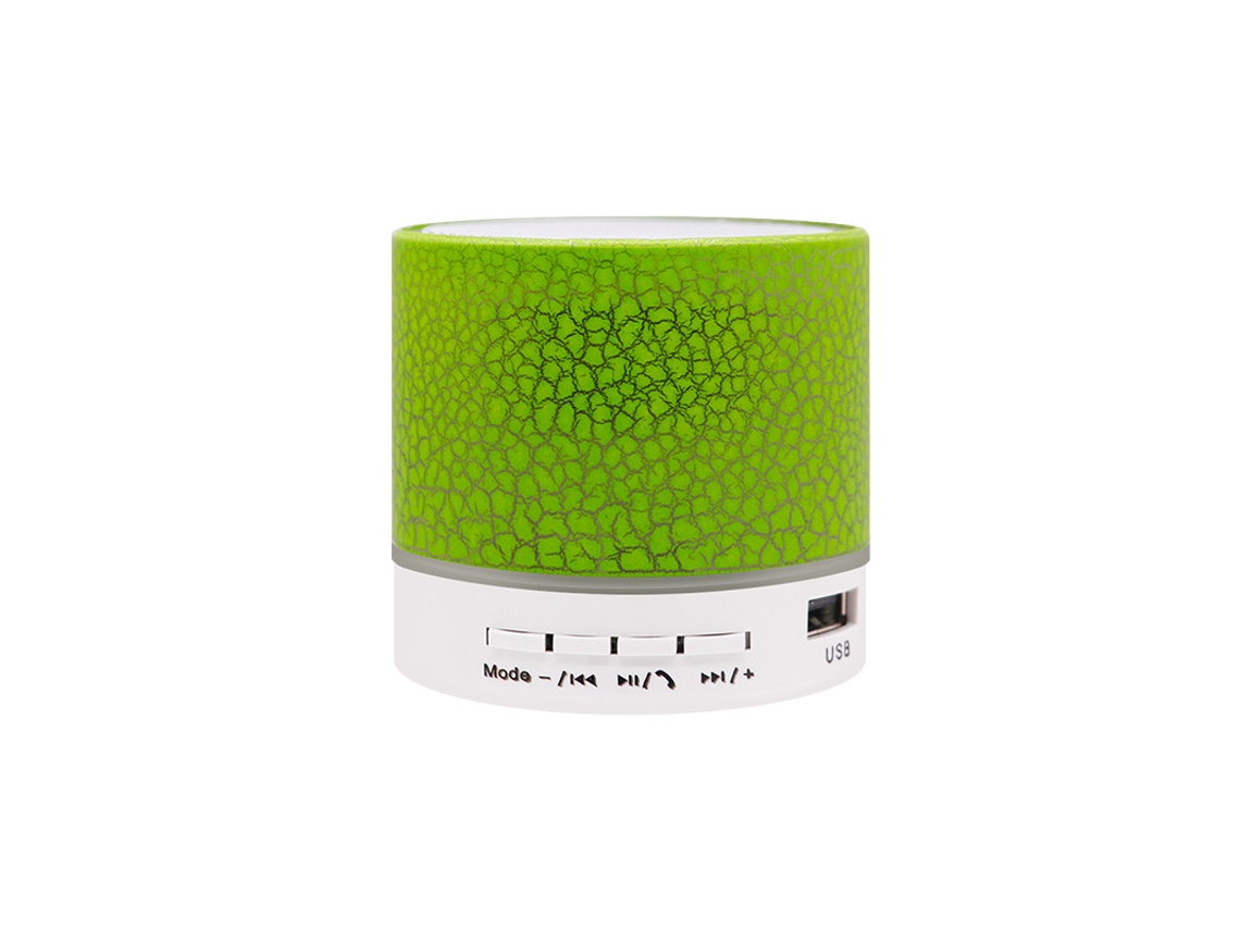 Coluna Bluetooth Luz Colorida Plug-in Card Computador Mini Subwoofer Botão De Áudio Pequeno Sem Fio Big Crack + Cabo Amarelo*
