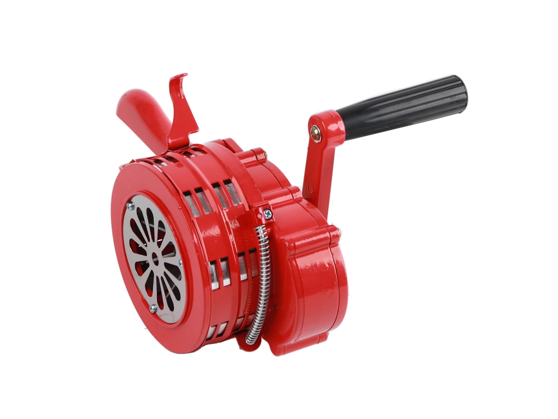 Alarma Manual Portátil De Manivela Roja 120db Para Escuelas Y Tropas, Sirena Operada A Mano