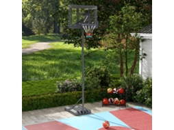 Arquibancada Para Basquete Com Altura De Cesto Ajustável De 2,30 A 3,05 M, Base Preenchível, Rodinhas, Uso Externo E Interno.