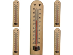 Termômetro De Madeira Pinho, Para Pendurar, Para Exibição De Querosene, Montagem Na Parede, Escala Dupla, 40 °c