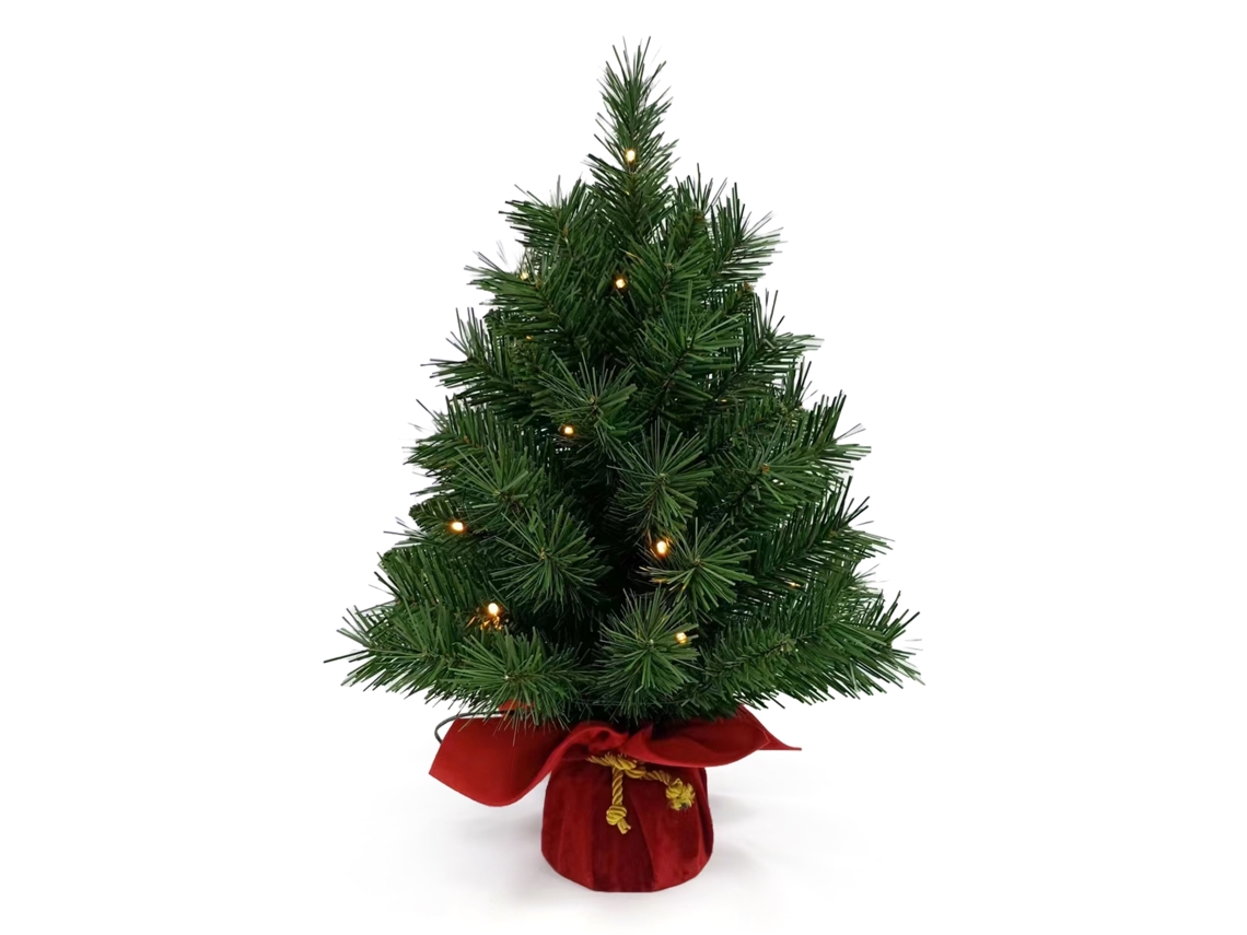 Árvore De Natal Pequena Laxiscreed De 20 Polegadas Com Luzes Led Brancas Quentes Para Mesa E Decoração Festiva