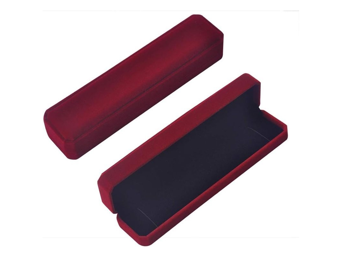 2 Caixas De Armazenamento De Joias De Veludo Para Anéis Pendentes, Caixas Duplas Para Casamentos, Compromissos, Brincos