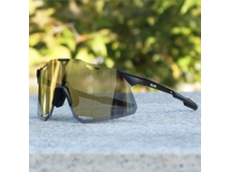 (estilo H) Óculos De Ciclismo, Lentes Uv400, Material Das Lentes Em Policarbonato, Armação Em Acrílico.