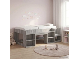 Vidaxl Estrutura De Cama Infantil Com Armazenamento Sonoma Cinzento