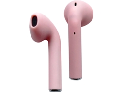 Auriculares Bluetooth True Wireless IDEUS Sfw21Pk (In Ear - Microfone - Rosa)