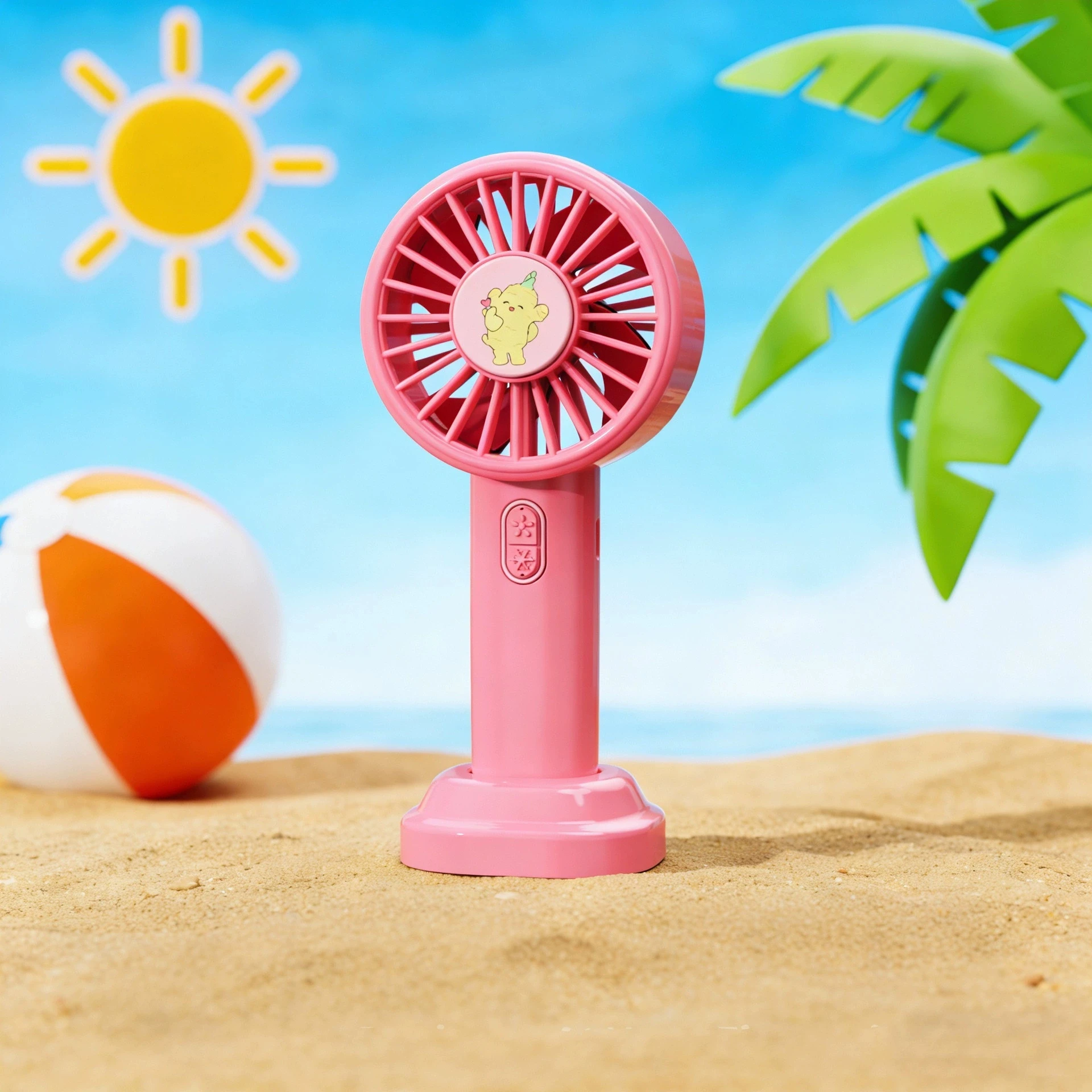Mini Ventilador Panda MDUG com Três Velocidades e Pequeno