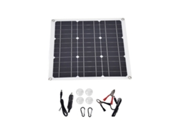 Um Kit De Painel Solar De Silício Monocristalino De 30w, Que É Portátil E Adequado Para Uso Ao Ar Livre.