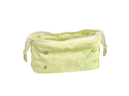 Estuche De Lápices Bordado Cartoon Capacidad Grande Bolsa De Papelería Para Estudiantes Amarillo Verde
