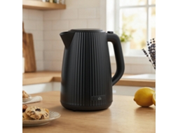 Elektrischer Wasserkocher, 1,7l, Schnellkochfunktion, 2200w, Mit Herausnehmbarem Kalkfilter, Abschaltautomatik, Schwarz