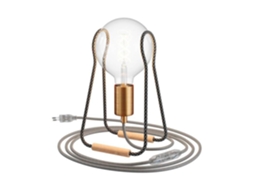 Candeeiro de Mesa Creative-Cables Modelo Ktch0 Taché Cinza LEDKIA