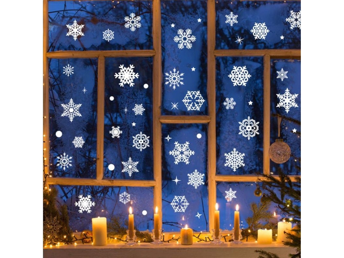 Calcomanías Navideñas Para Ventanas Reutilizables, Decoración De Vidrio Diy, Pegatinas Navideñas Estáticas