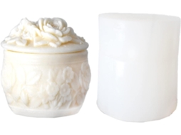 Conjunto de 2 Moldes Decorativos de Resina de Silicone para Decoração Rosa. SFUSHOS
