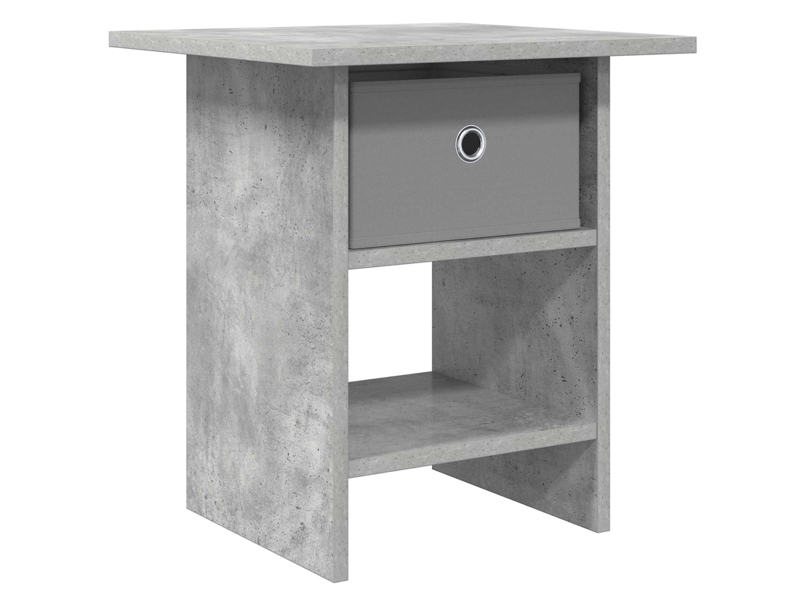Conjunto 1 Mesa Moderna Vidaxl Cinzento Derivados De Madeira (41 X 40 X 45 Cm)