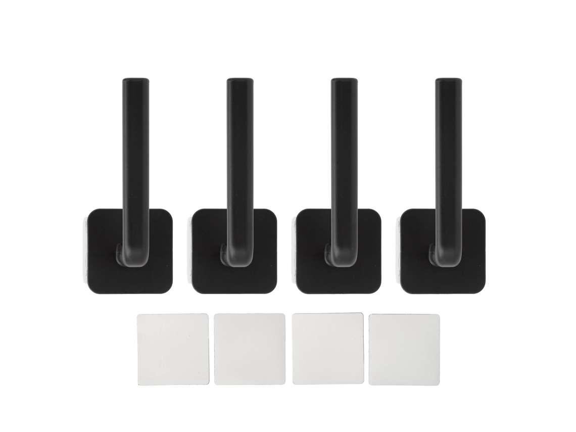 4 Peças Ganchos De Chapéu Com Adesivo Para Parede E Rack De Exibição Para Bonés
