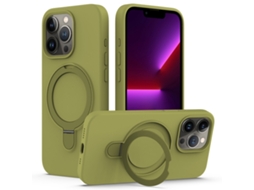 Capa Yuysan Para Iphone 16 Silicone Liquido Magsafe Aro Metal (suporte Para Anel, Orifícios Precisos) Roxo