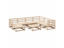 Garden Sofa Set, Garden Sofa Sets Vidaxl Marrom Madeira De Pinho (n/a)