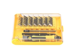 Kit De Ferramentas De Reparo Com 45 Peças: Chaves De Fenda, Philips, Hex, Estrela E Bits