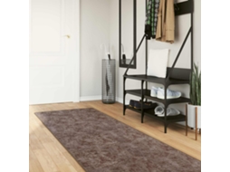 Vidaxl Passadeira Marsa Cinzento 100 X 250 Cm Poliéster E Pvc