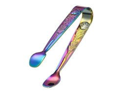 Lurelia Pinça Gelo Inox 304 10,5 X 1,8 1,5 Cm Rosa Churrasco