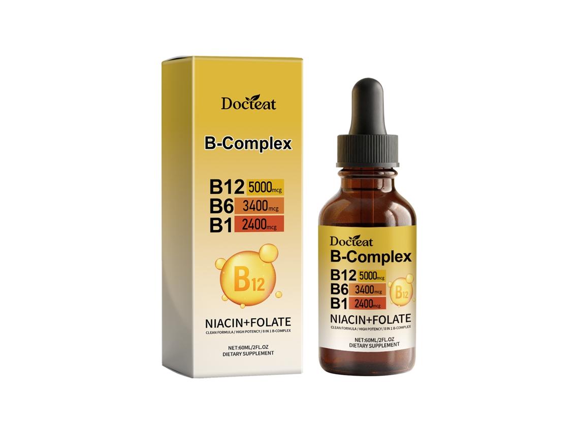 Suplemento Diário de Vitamina B complex em Gotas LAXISCREED Docteat para Adultos