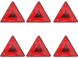 Sinalização De Segurança Triangular Refletiva Em Plástico Vermelho