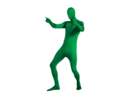 Fantasia Morph Invisível Com Máscara Capuz Macacão Para Halloween Festas E Cosplay Tamanho 140-190cm Verde