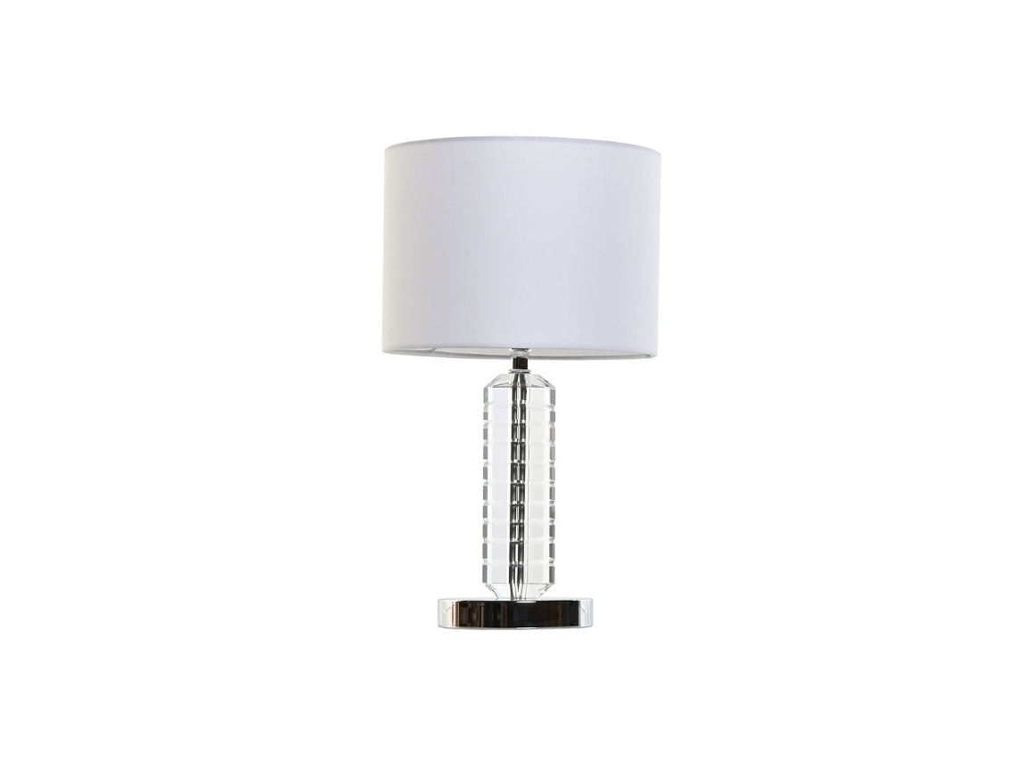 Lâmpada de mesa HOME ESPRIT Branco Cristal 50 W 220 V 25 x 25 x 42 cm