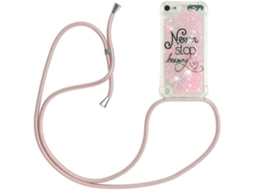 Correia Líquida Brilho Bling Touch Transparentes Proteção Párachoques para Ipod Ipod Touch 5/6/7 HONGWE. Vidro