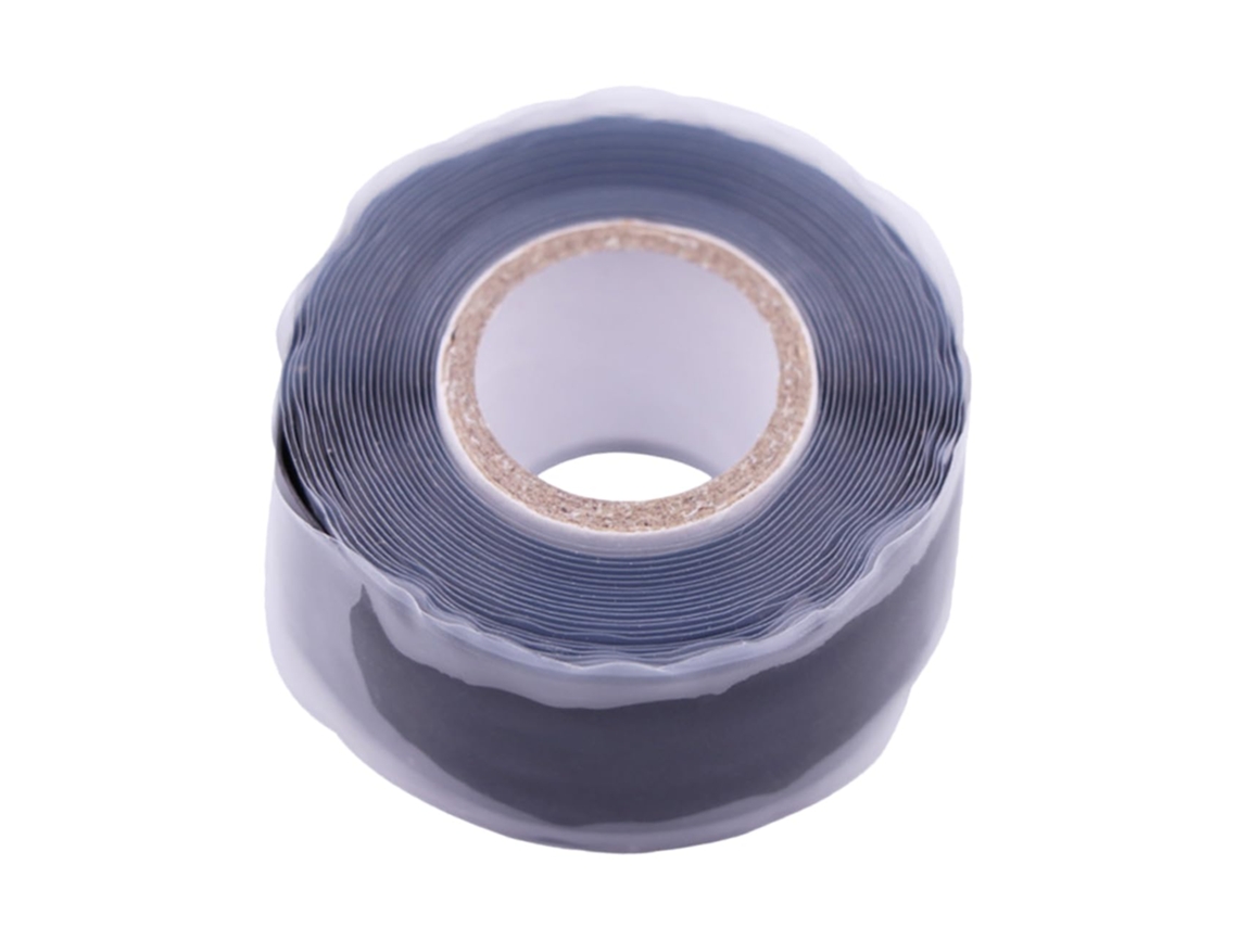 Fita Adesiva De Silicone Longa E Resistente, Preta, Para Vedação Em Altas Temperaturas De Mangueiras E Cabos Elétricos